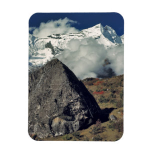 Asia, Nepal, Sagarmatha NP. A Buddhist prayer Magnet