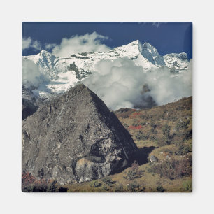 Asia, Nepal, Sagarmatha NP. A Buddhist prayer Magnet
