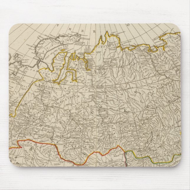 Asia north mouse mat (Front)