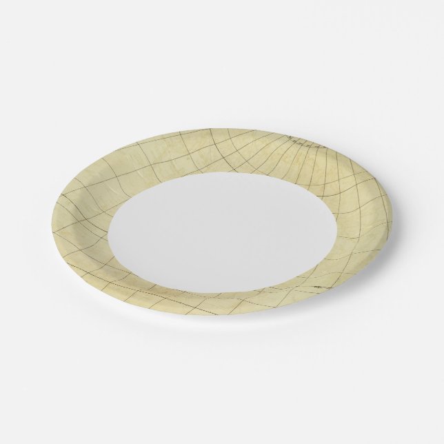 Asia Outline Paper Plate (Angled)