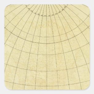 Asia Outline Square Sticker