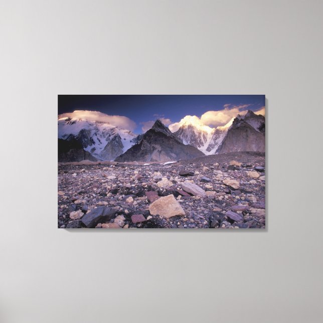 Asia, Pakistan, Karakoram Range, Broad and Canvas Print (Front)