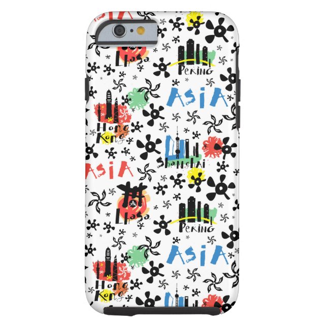 Asia | Symbols Pattern Case-Mate iPhone Case (Back)