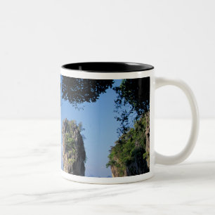 Asia, Thailand, Ao Phangnga NP, coatline, Karst Two-Tone Coffee Mug