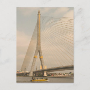 Asia, Thailand, Bangkok, bridge over Chao Postcard