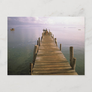 Asia, Thailand, Ko Samui Island. Dock. Postcard
