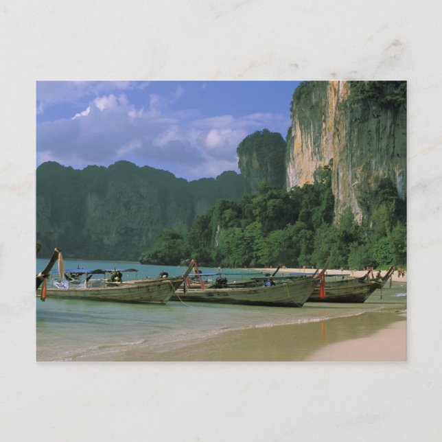 Asia, Thailand, Krabi. West Railay Beach, Postcard (Front)