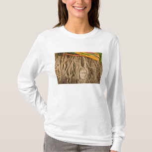 Asia, Thailand, Siam, Buddha in tree ruts at T-Shirt