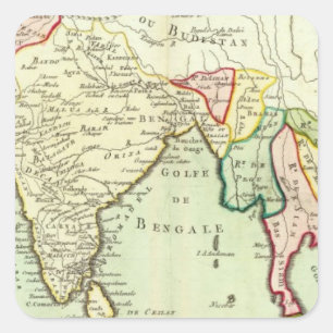 Asia, Thailand Square Sticker