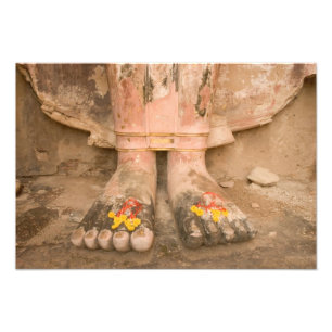 Asia Thailand, Sukhothai, Buddha's feet and Photo Print