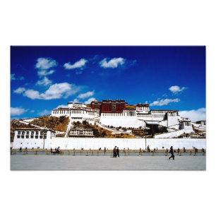 Asia, Tibet, Lhasa, Potala Palace. UNECSO Photo Print