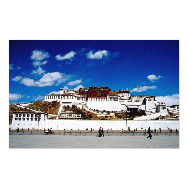 Asia, Tibet, Lhasa, Potala Palace. UNECSO Photo Print (Front)