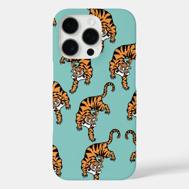 Asia Tiger Pattern Case-Mate iPhone Case (Back)