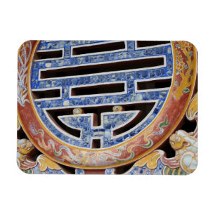 Asia, Vietnam. Decorated window Magnet