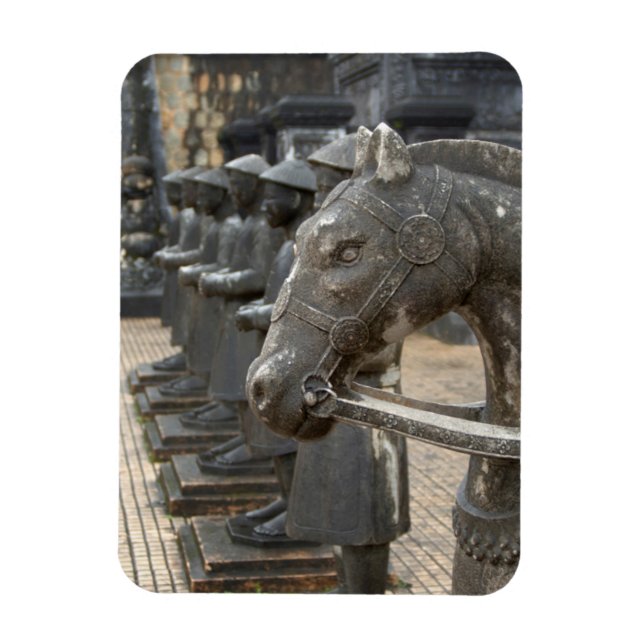 Asia, Vietnam. Figurines and horse statues Magnet (Vertical)