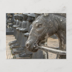 Asia, Vietnam. Figurines and horse statues Postcard