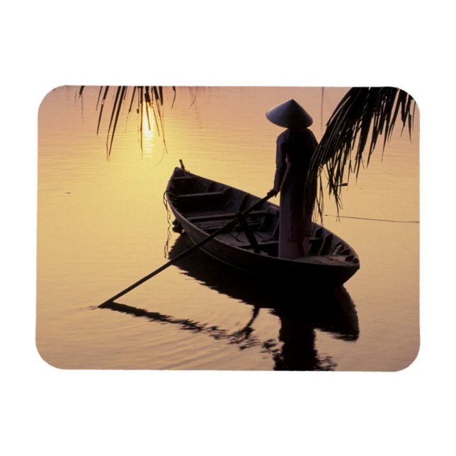 Asia, Vietnam, Mekong Delta, Can Tho. Evening Magnet (Horizontal)