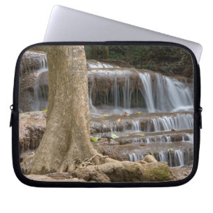 Asia, Waterfall on the border between Thailand Laptop Sleeve
