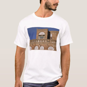 Asia, Yemen, Sana'a. Yemeni architecture detail. T-Shirt