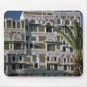 Asia, Yemen, Sana'a. Yemeni house. Mouse Mat