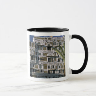 Asia, Yemen, Sana'a. Yemeni house. Mug