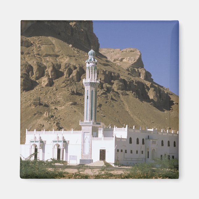 Asia, Yemen, Tarim. White mosque. Magnet (Front)