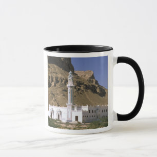 Asia, Yemen, Tarim. White mosque. Mug