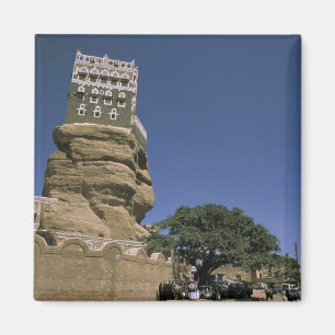 Asia, Yemen, Wadi Dhar. Rock Palace, or Dar Al Magnet