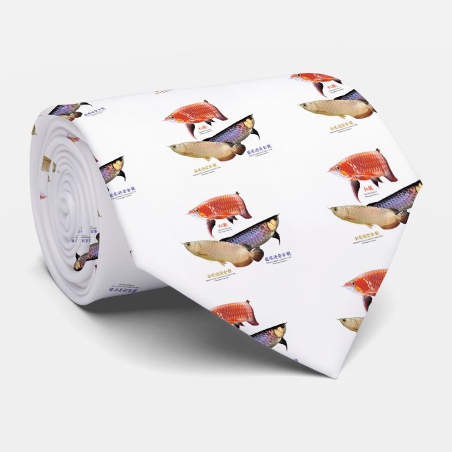 Asian Arowana Tie (Rolled)