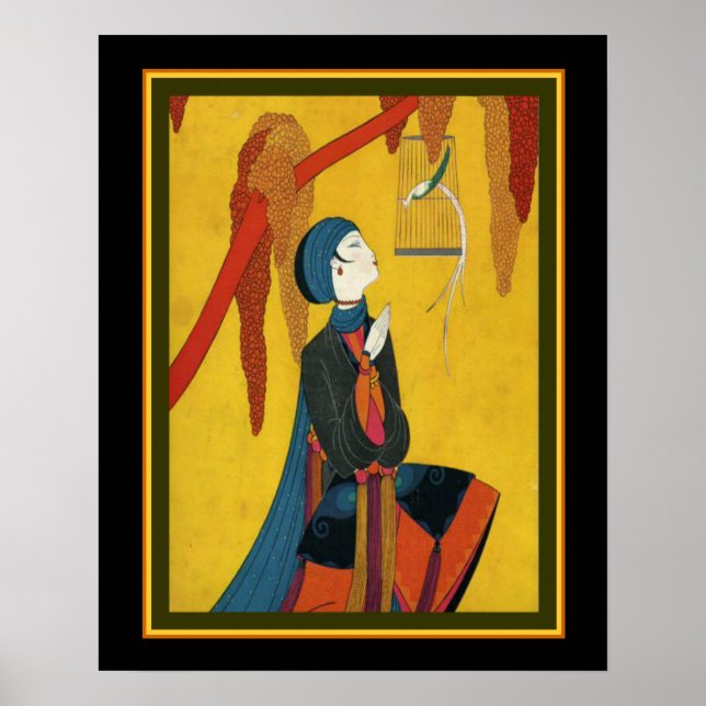 Asian Art Deco Print by Frank Mackintosh 16x20 (Front)