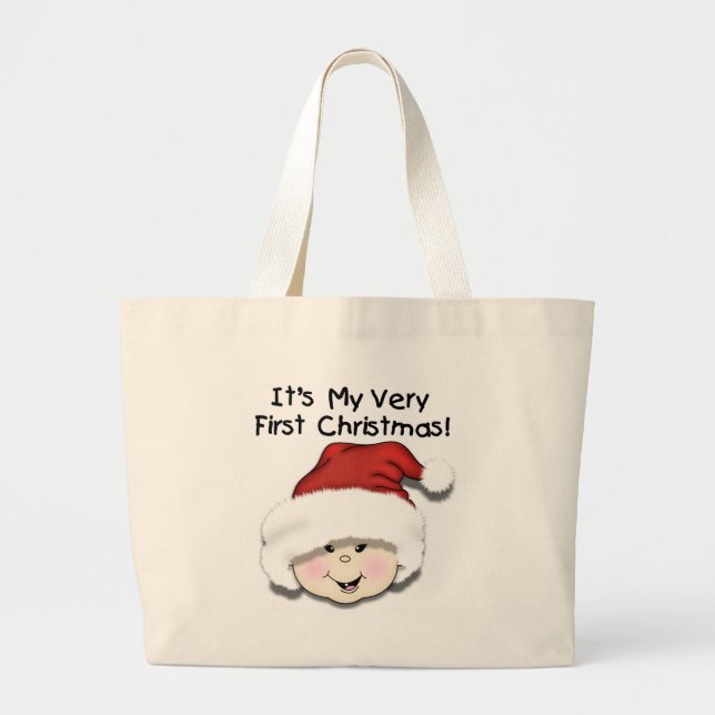 Asian Baby First Christmas Tote Bag (Front)