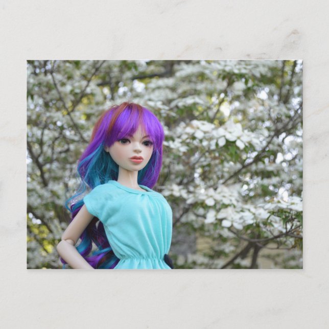 Asian Ball-Jointed Doll Mirodoll Mika Postcard (Front)