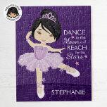 Asian Ballerina Jigsaw Puzzle<br><div class="desc">Personalise Multicultural Ballerina puzzle. Please check out more of my personalised Ballerina gifts.</div>