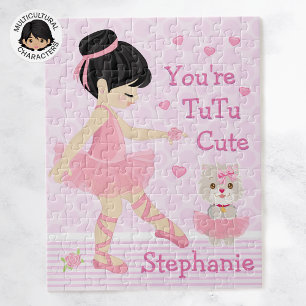 Asian Ballerina Tutu Cute Jigsaw Puzzle