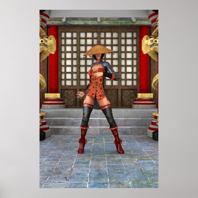 Asian Battle Woman Poster (Front)
