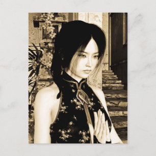 Asian Beauty Postcard