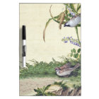 Asian Birds Wildlife Flowers Dry Erase Board
