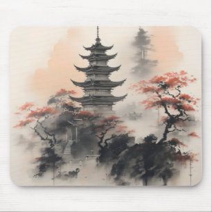 Asian Building Nature Mouse Mat