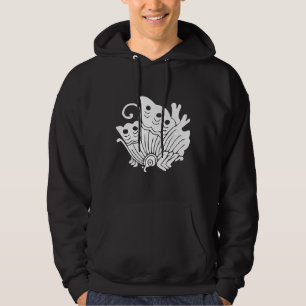 Asian Butterfly Japanese Kamon Design Hoodie