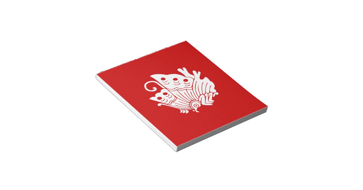 Asian Butterfly Japanese Kamon Design Notepad Zazzle