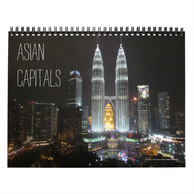 asian capitals (with locations) 2026 calendar (Cover)