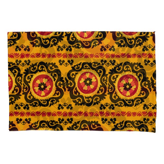 Asian Carpet Suzanne: Traditional Embroidery Pillowcase (Front)