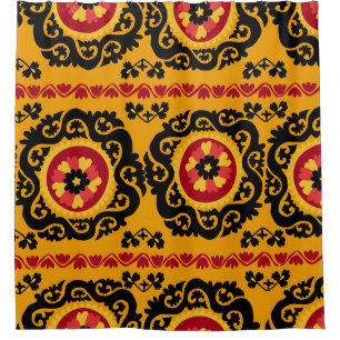 Asian Carpet Suzanne: Traditional Embroidery Shower Curtain