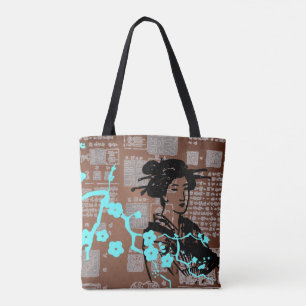 Asian Collage Tote Bag