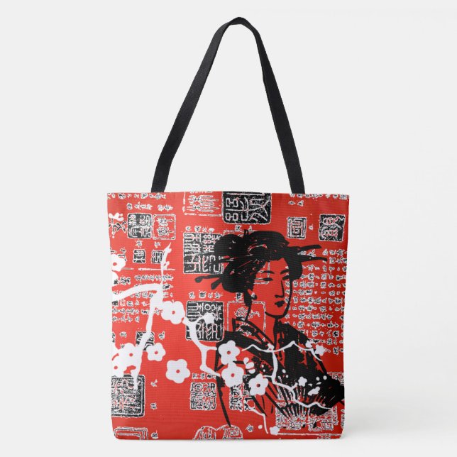 Asian Collage Tote Bag (Front)