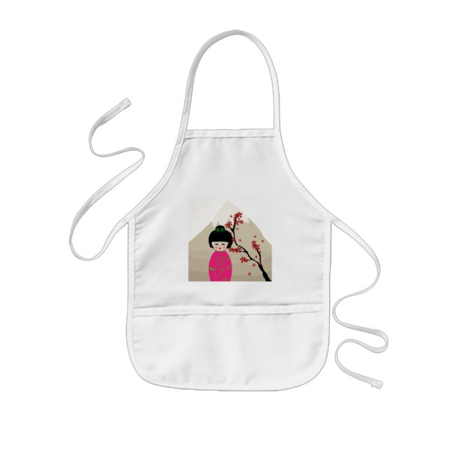 Asian Dolls Kids Apron (Front)