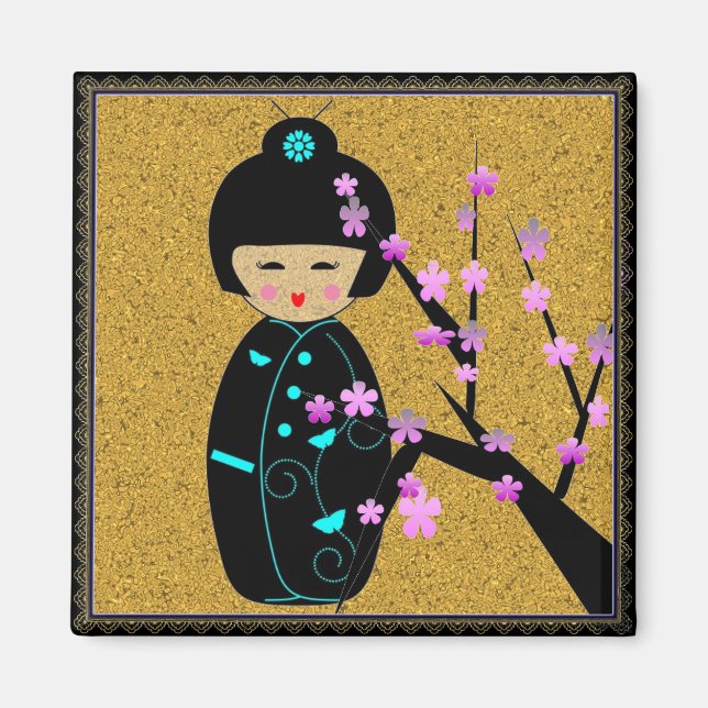 Asian Dolls Magnet (Front)