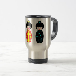 Asian Dolls Travel Mug