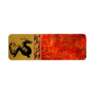 Asian Dragon Address label