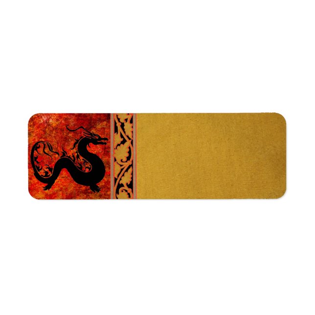 Asian Dragon Address label (Front)